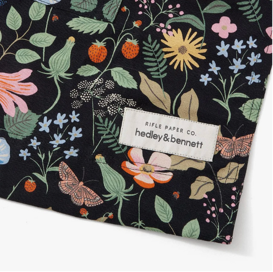 Hedley & Bennett The Pinafore Apron - Rifle Paper Co - Strawberry Fields