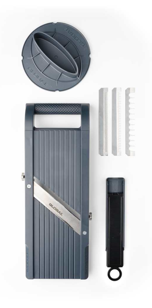 Global 95mm Mandoline With 3 Serration Blades