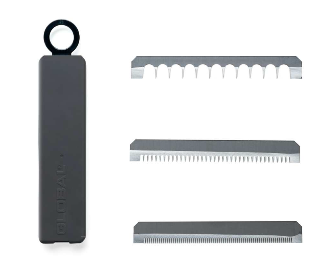 Global 95mm Mandoline With 3 Serration Blades
