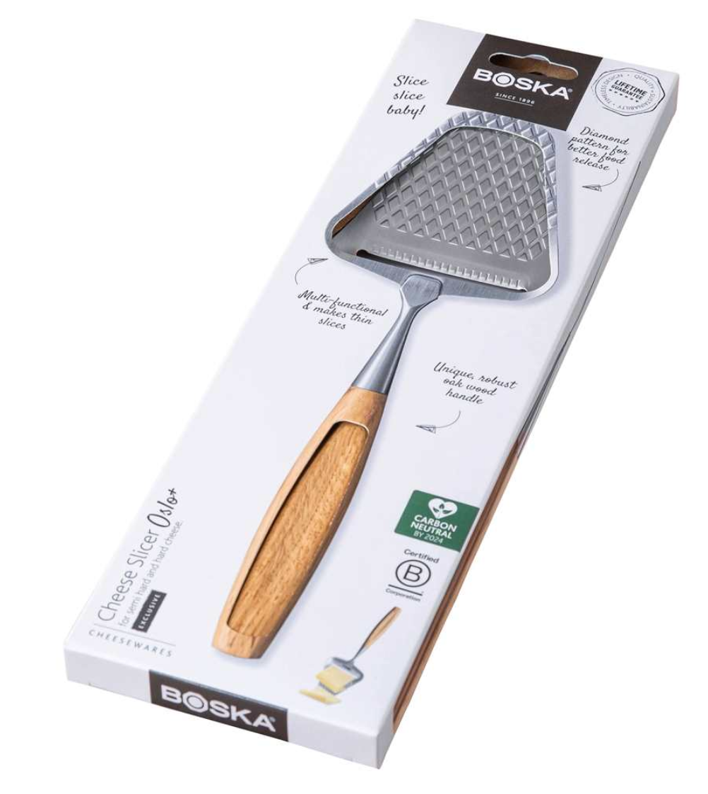 Boska Oslo+ Cheese Slicer with Wood Handle