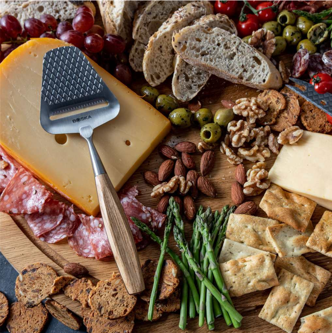 Boska Oslo+ Cheese Slicer with Wood Handle