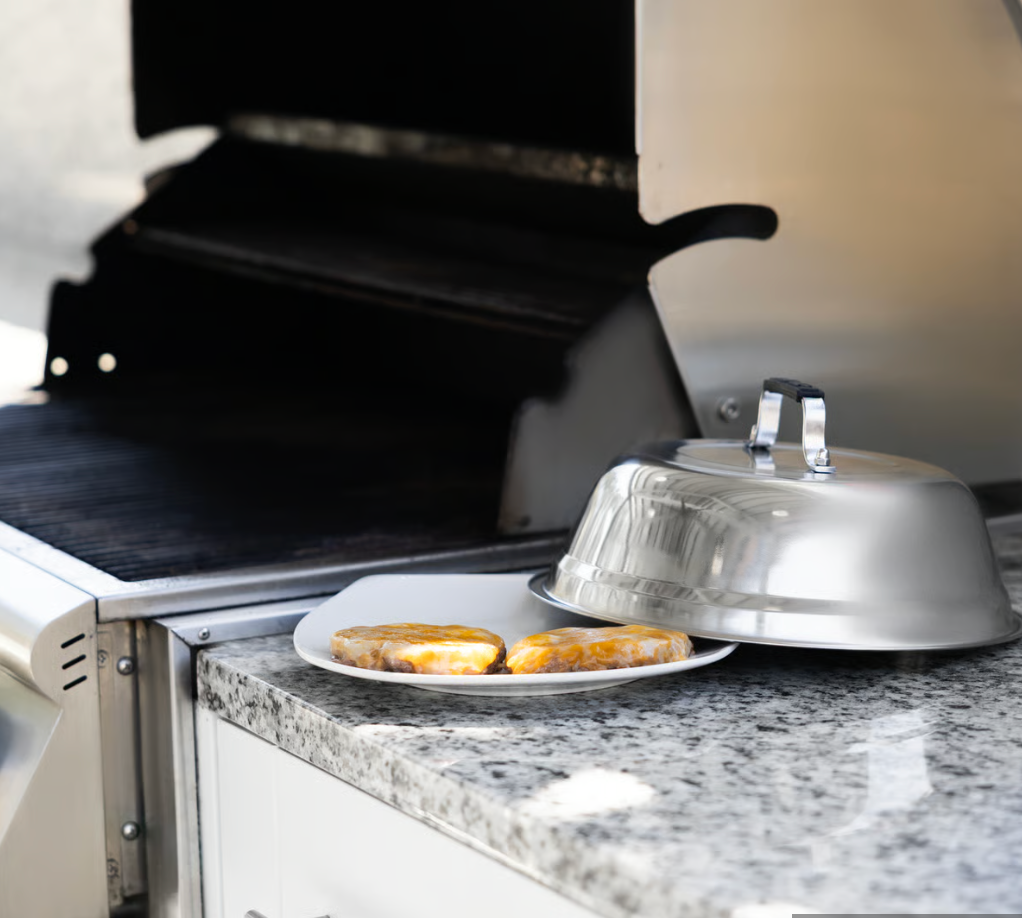 Outset S/S Large Cheese Melting Dome for Grill 10.75" x 5"