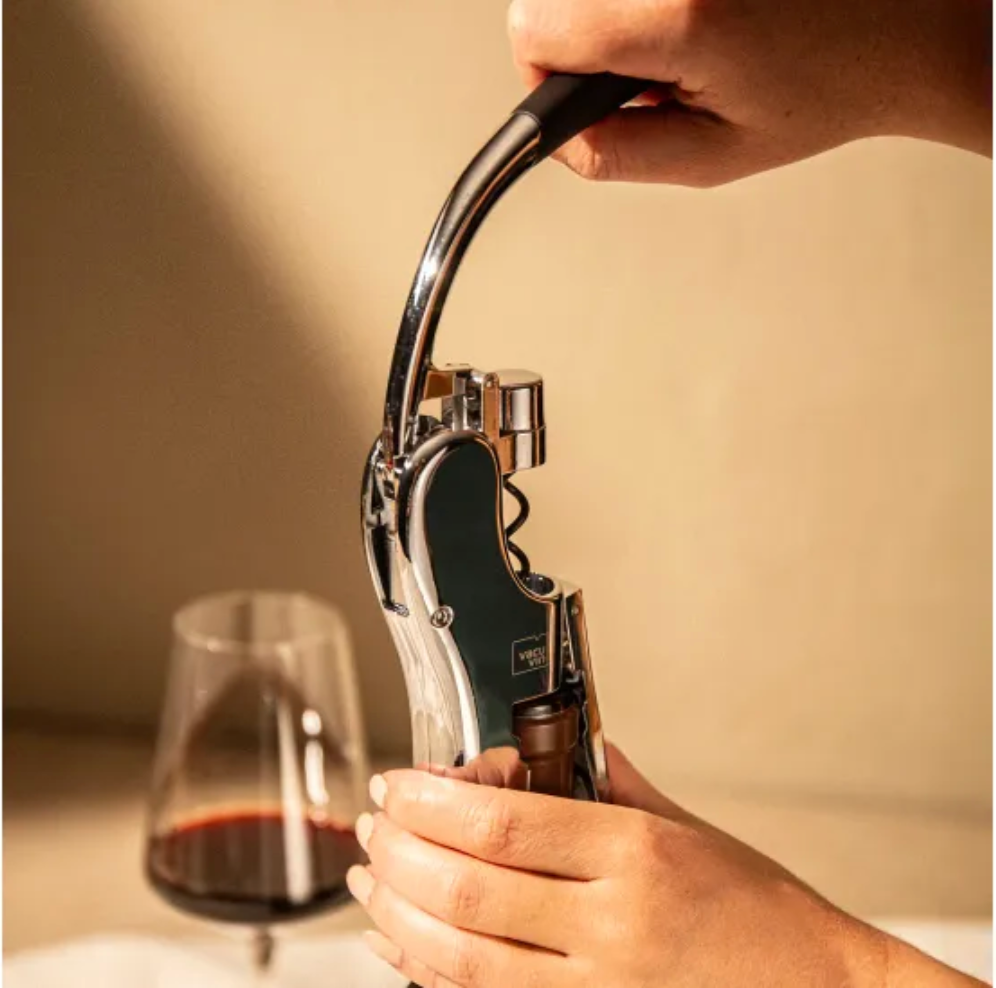 Vacu Vin Corkscrew Vertical Lever - Black