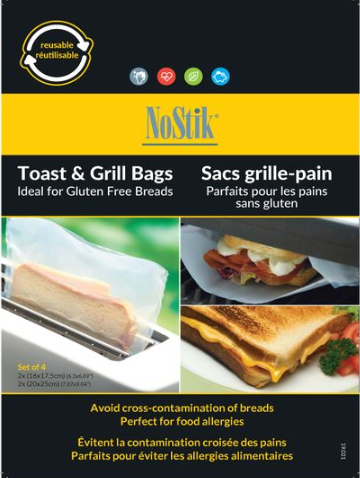 NoStik Toast & Grill Bag 4/PK