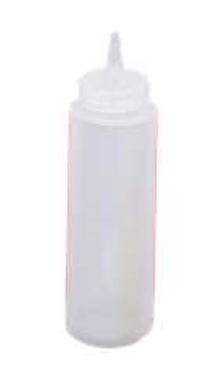 Browne Squeeze Bottle Regular Mouth 24oz clear