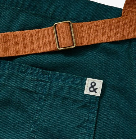 Hedley & Bennett The Essential Apron - Rifle Paper Co - Seaweed Green