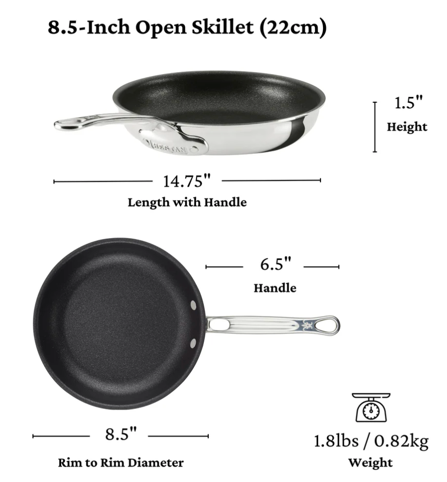 Hestan ProBond Luxe Titum Non-Stick Skillets - 2pk
