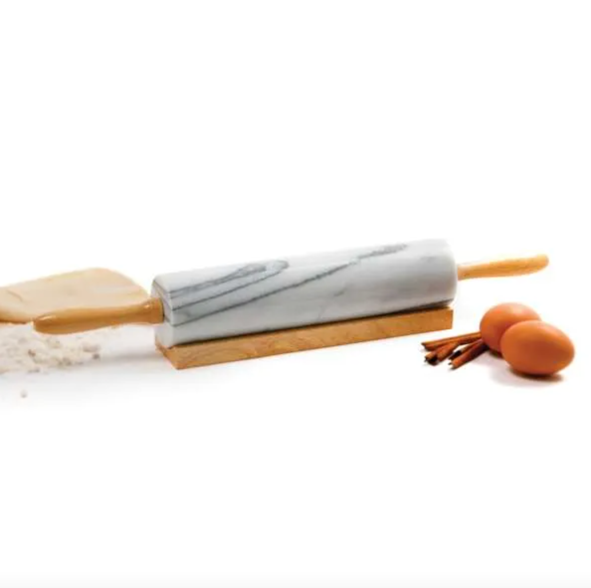 Norpro 10" Marble Rolling Pin with Stand
