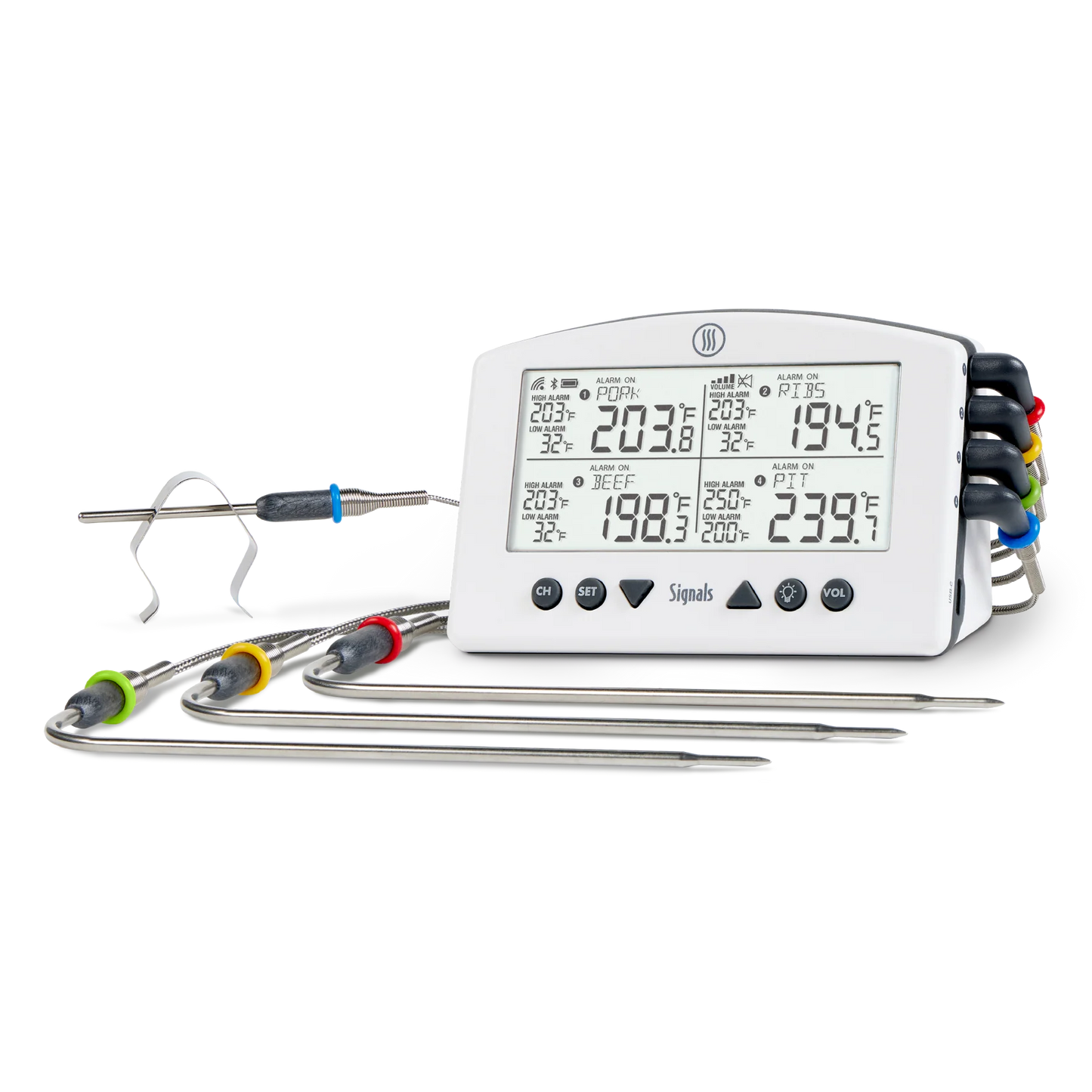 ThermoWorks Signals BBQ Alarm Thermometer with WiFi & Bluetooth Wireless Technology