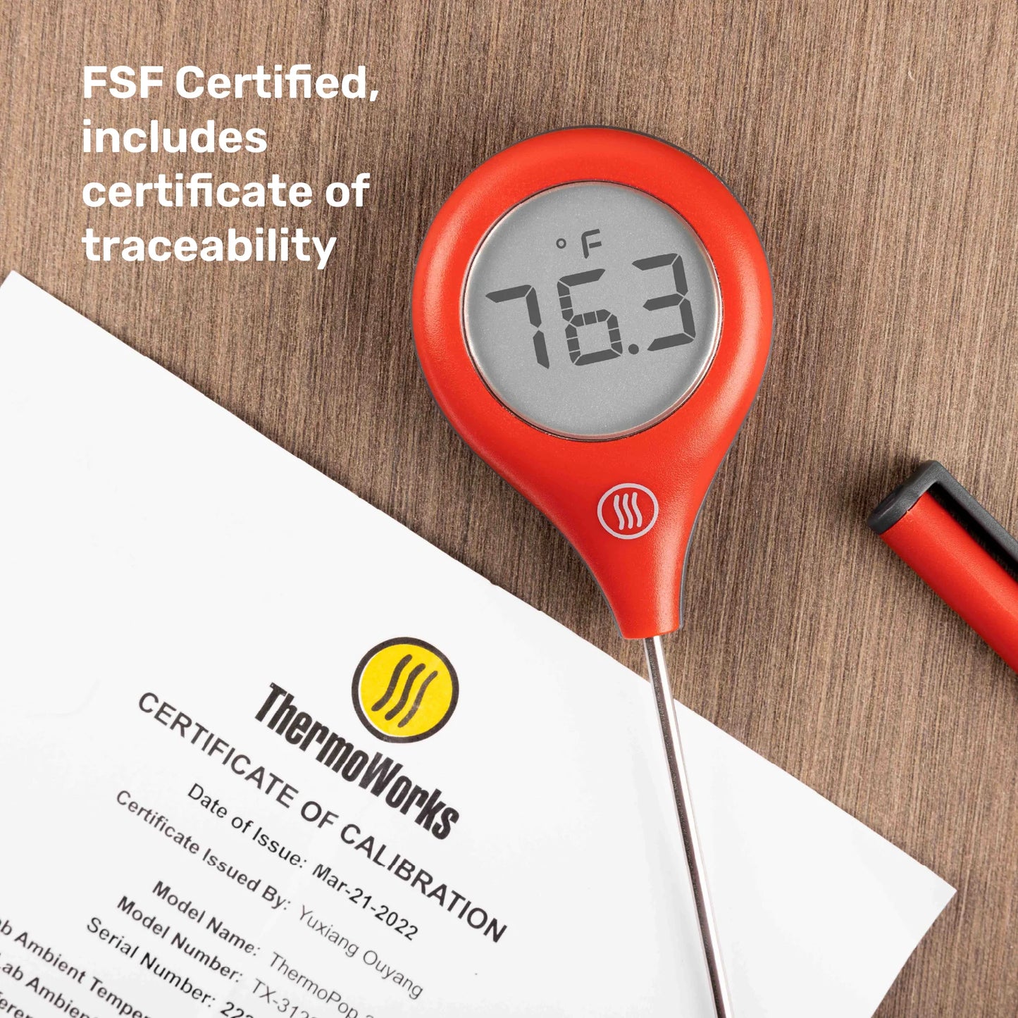ThermoWorks ThermoPop 2 (4.5") Instant-Read Thermometer