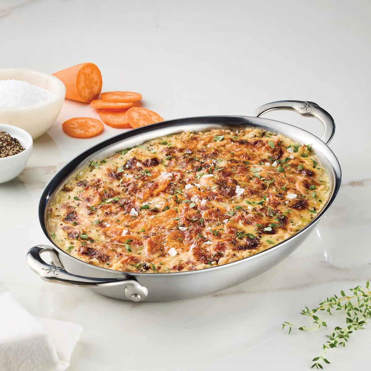Hestan Provisions Stainless Steel Medium Au Gratin 30cm