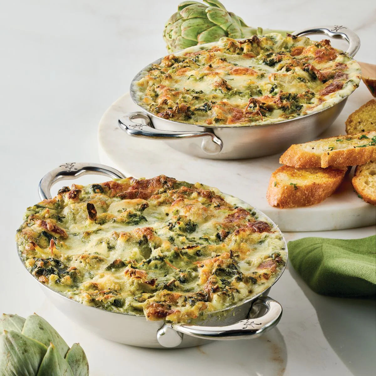 **Sale** Hestan Provisions Stainless Steel Small Au Gratin - Set of 2