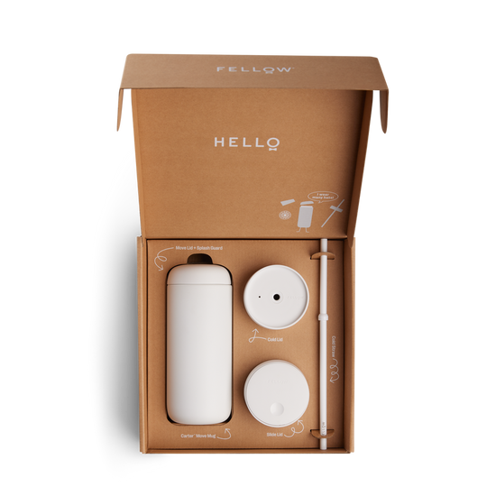 Fellow Carter 3-in-1 Sip System - Matte White 16oz/473ml