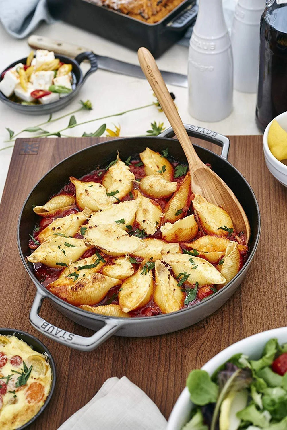 Staub 10"/26cm Double Handled Fry Pan - Graphite Grey