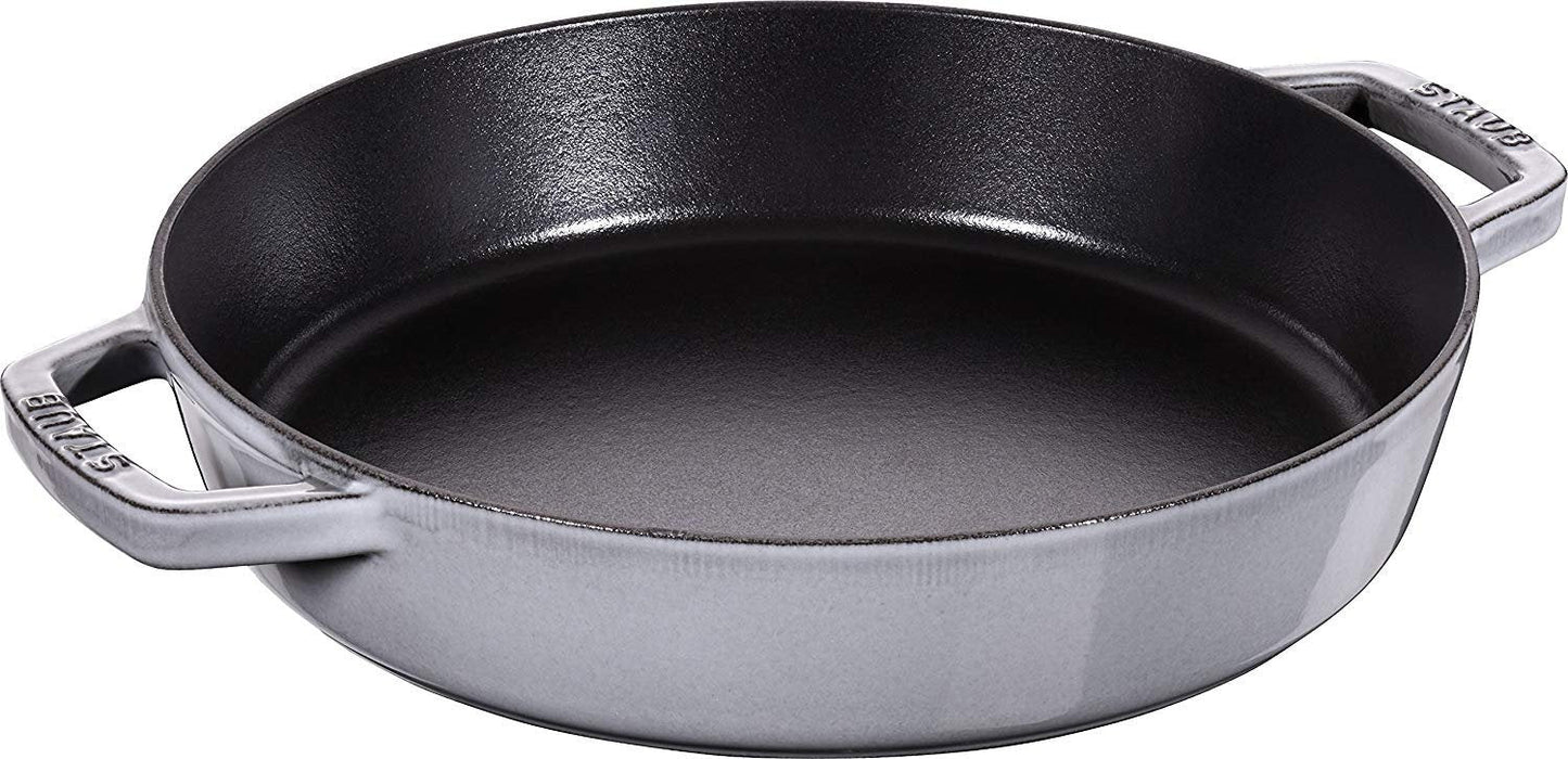 Staub 10"/26cm Double Handled Fry Pan - Graphite Grey
