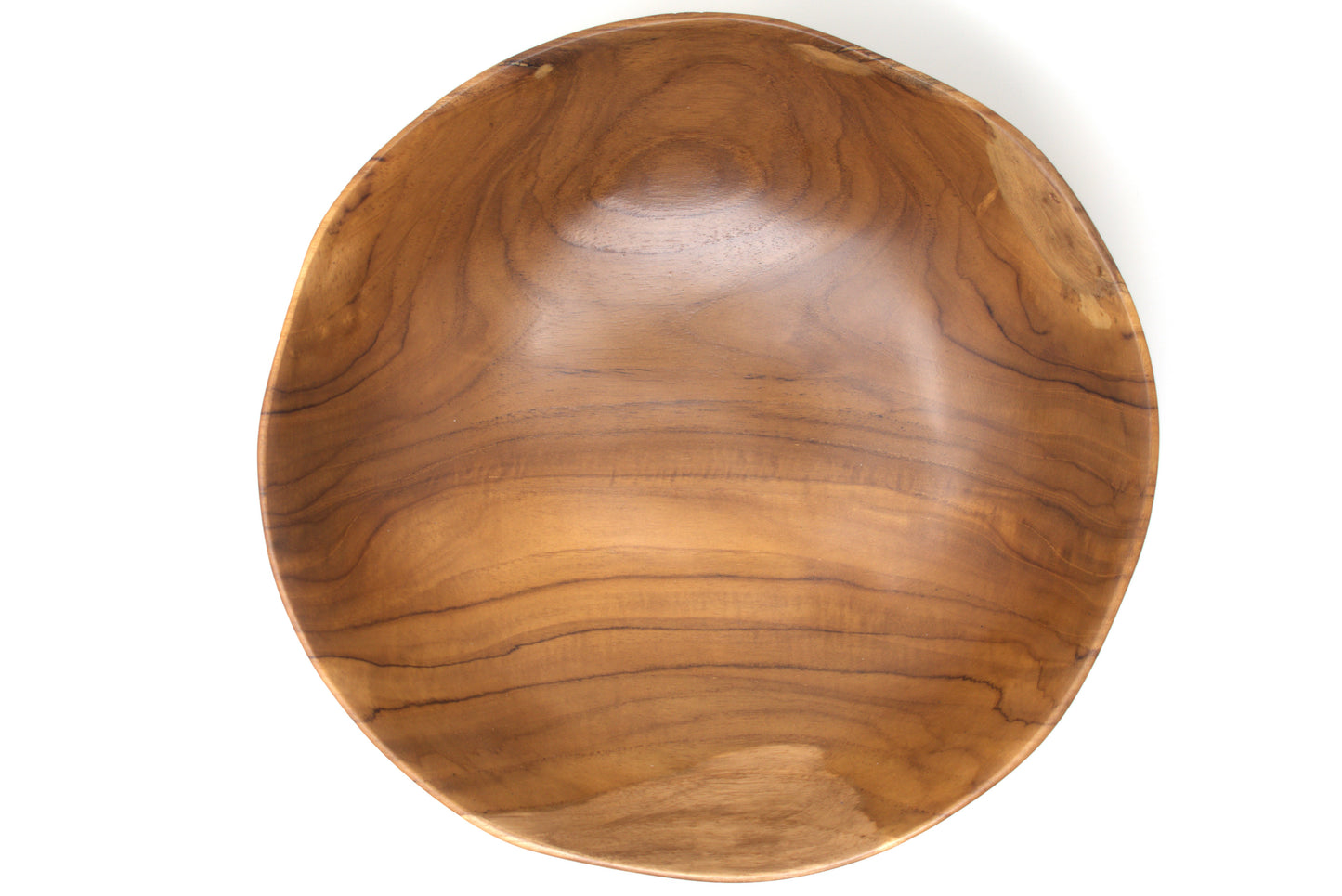 TEAK IT EASY Natural Large Salad Bowl 12"