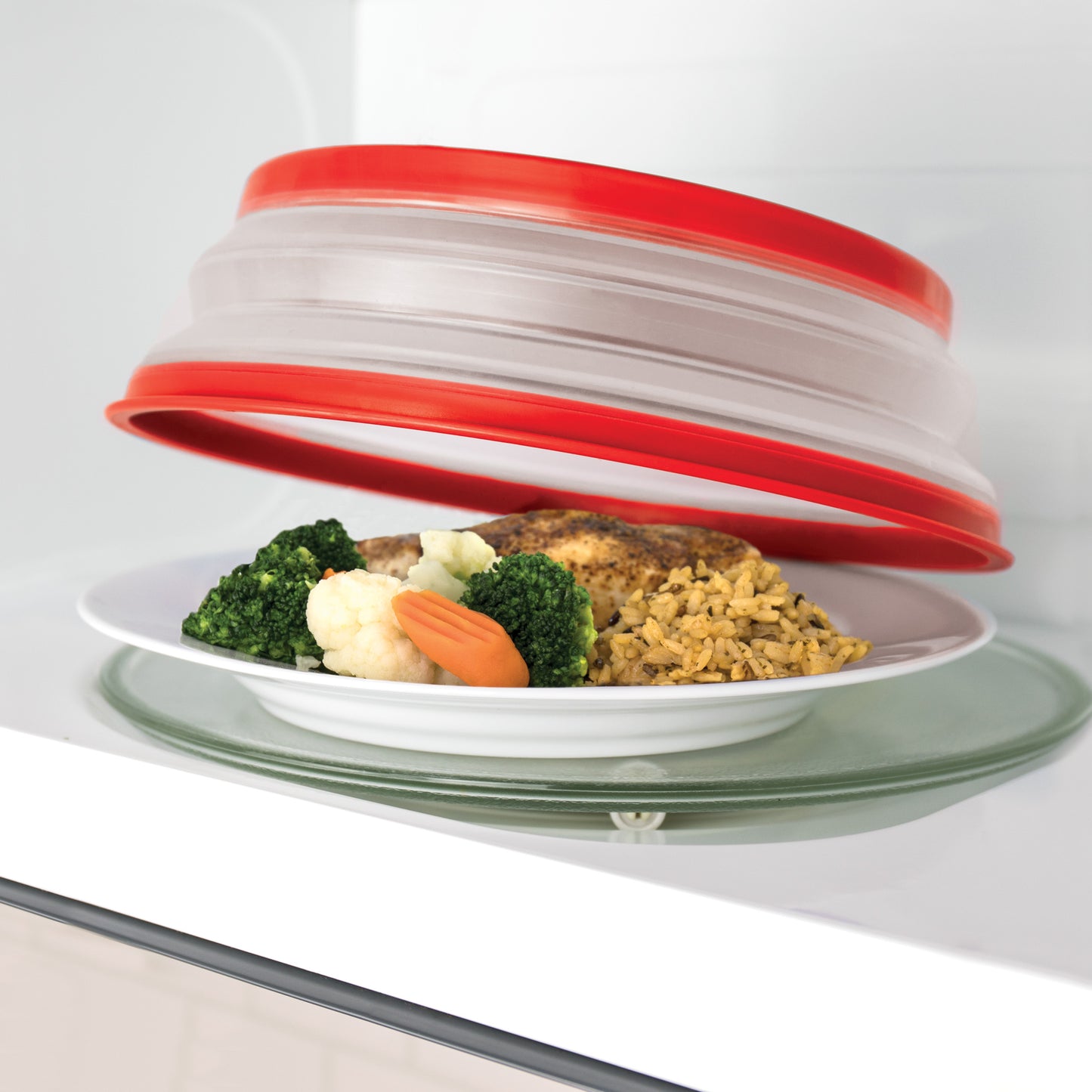 TOVOLO Microwave Collapsible Food Cover Medium - Red