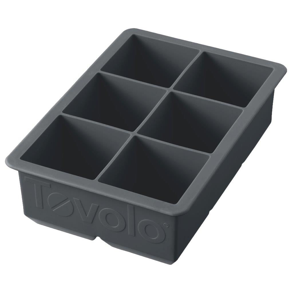 TOVOLO® King Cube Silicone Ice Tray - Charcoal
