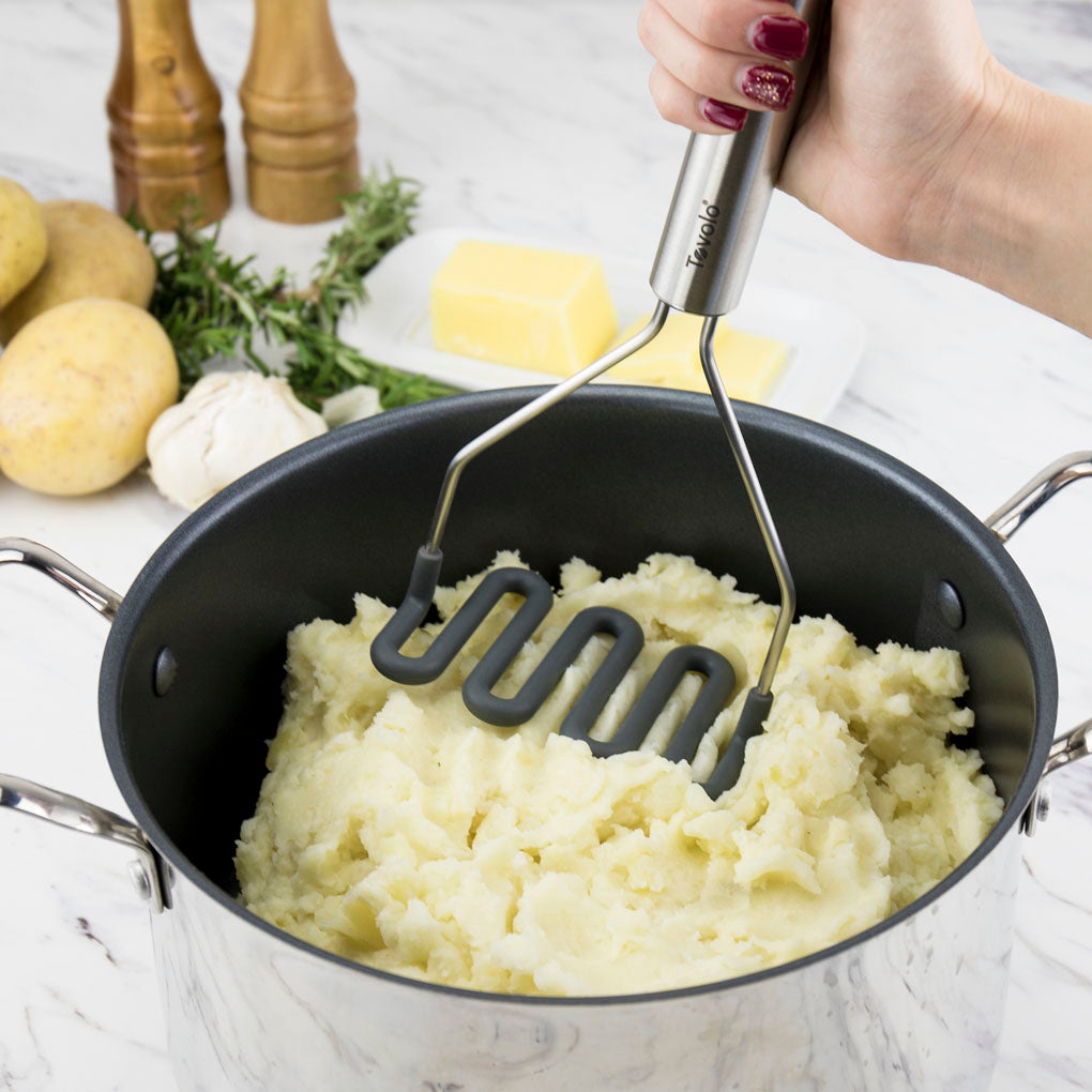 Tovolo Silicone S/S Handle Potato Masher – Charcoal
