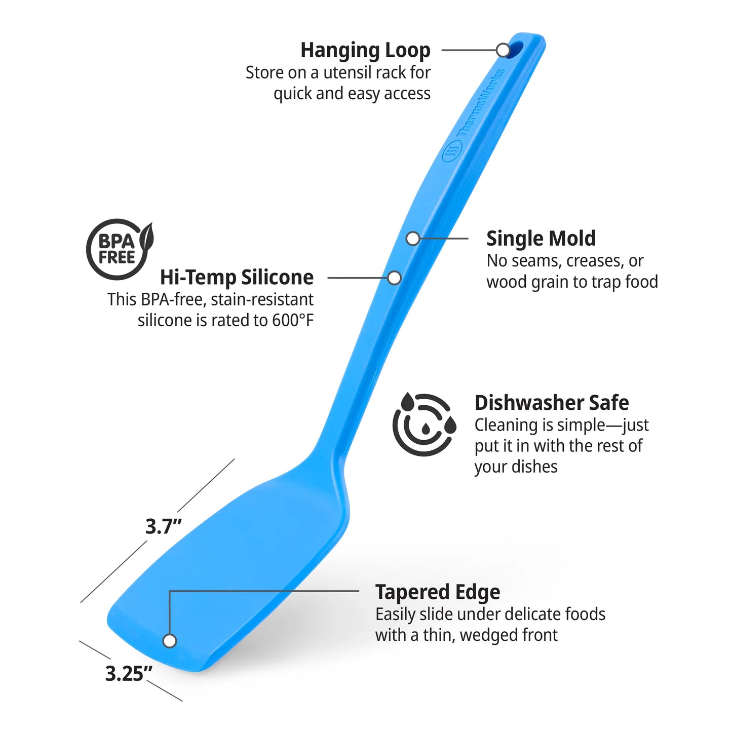 ThermoWorks 12.5" Hi-Temp Silicone Turner