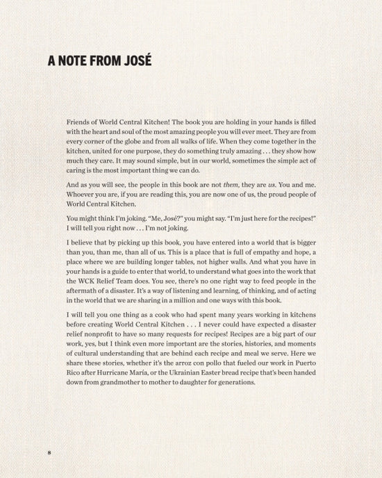 The World Central Kitchen Cookbook: Feeding Humanity, Feeding Hope - José Andrés