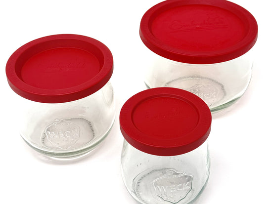 WECK Red Fresh Cover - Small 5pk