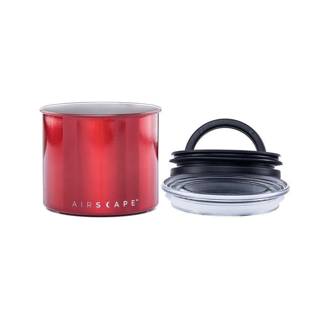 Airscape 250g Classic Stainless Steel Canister: Charcoal - Matte Black