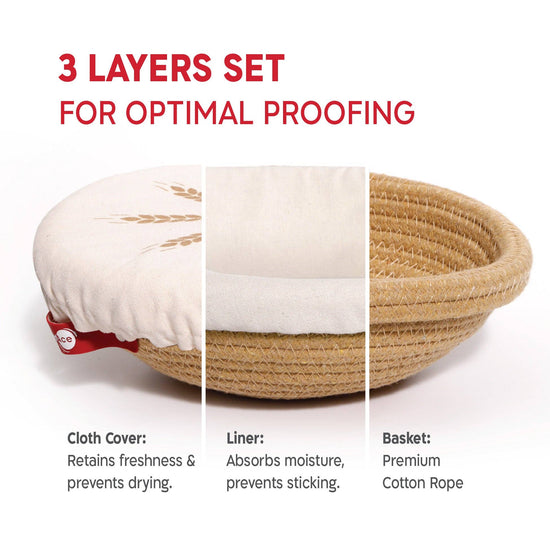 *Oval* Cotton Rope Proofing Baskets