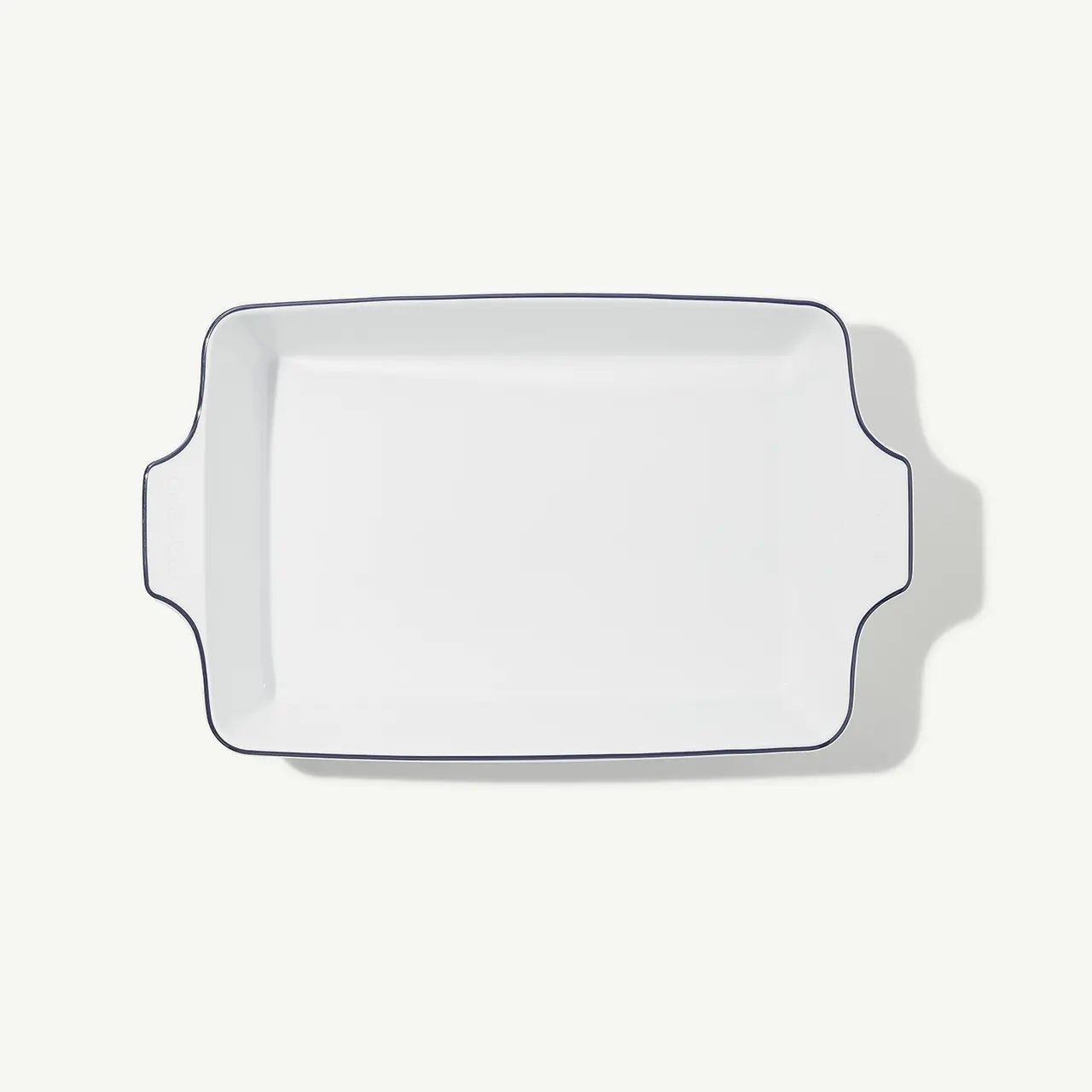 Made In 9x13" Baking Dish - White with Navy Rim
