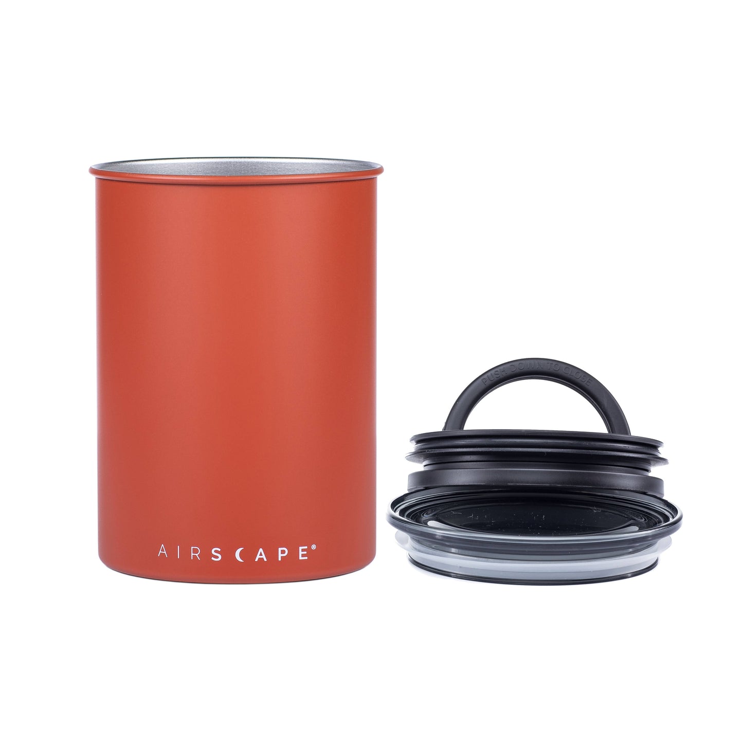 Airscape 250g Classic Stainless Steel Canister: Charcoal - Matte Black