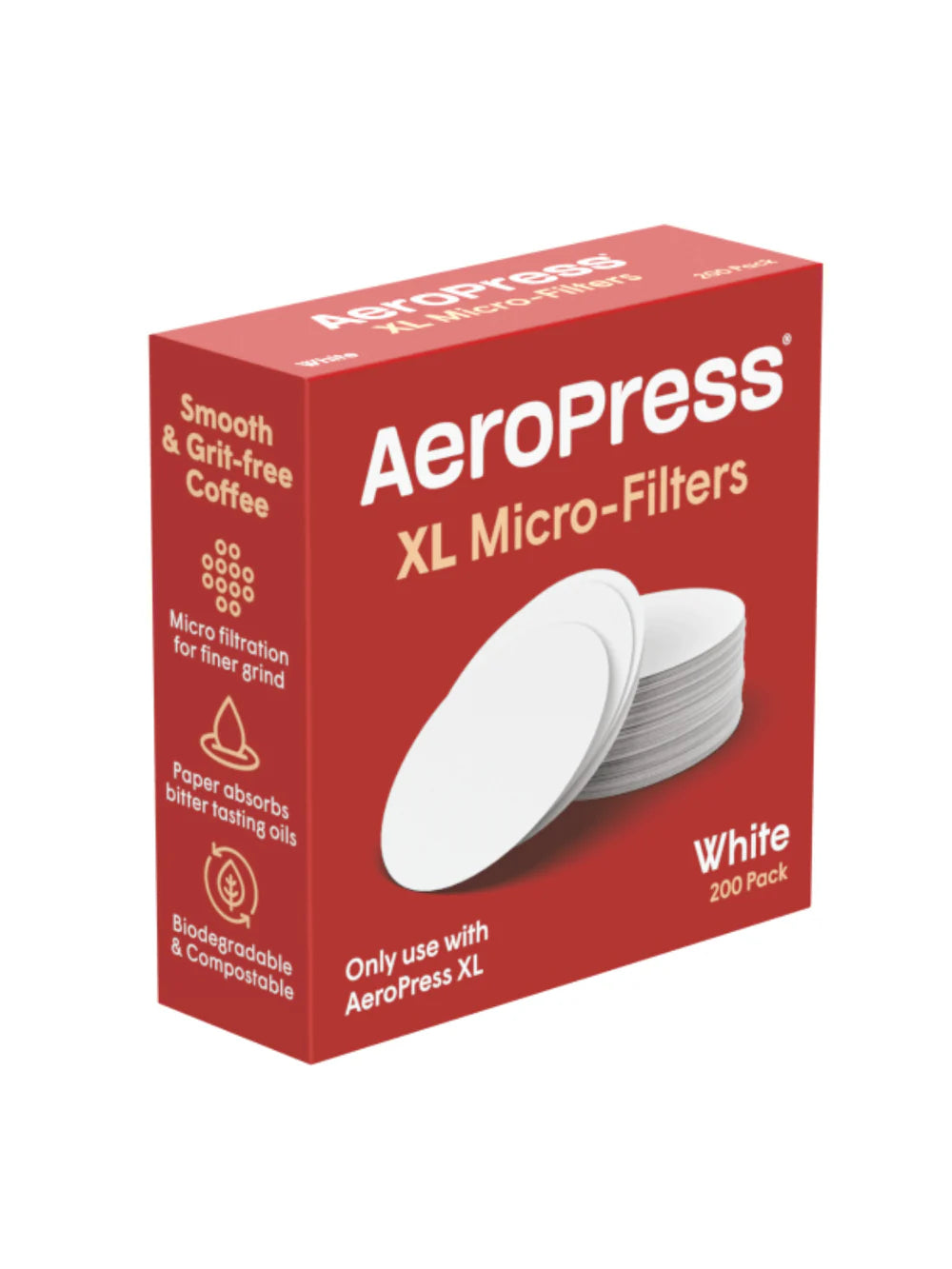 AeroPress XL Microfilters - White 200pk