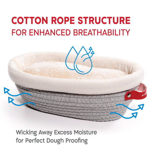 *Oval* Cotton Rope Proofing Baskets