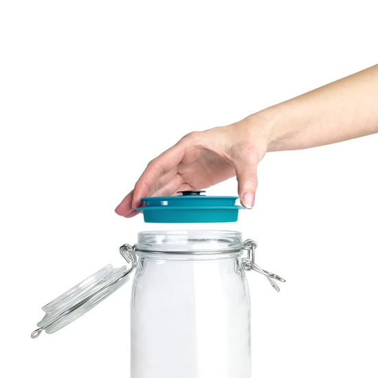 Airtender Clip-Top Vacuum Lid Set of 3 + 1 Pump