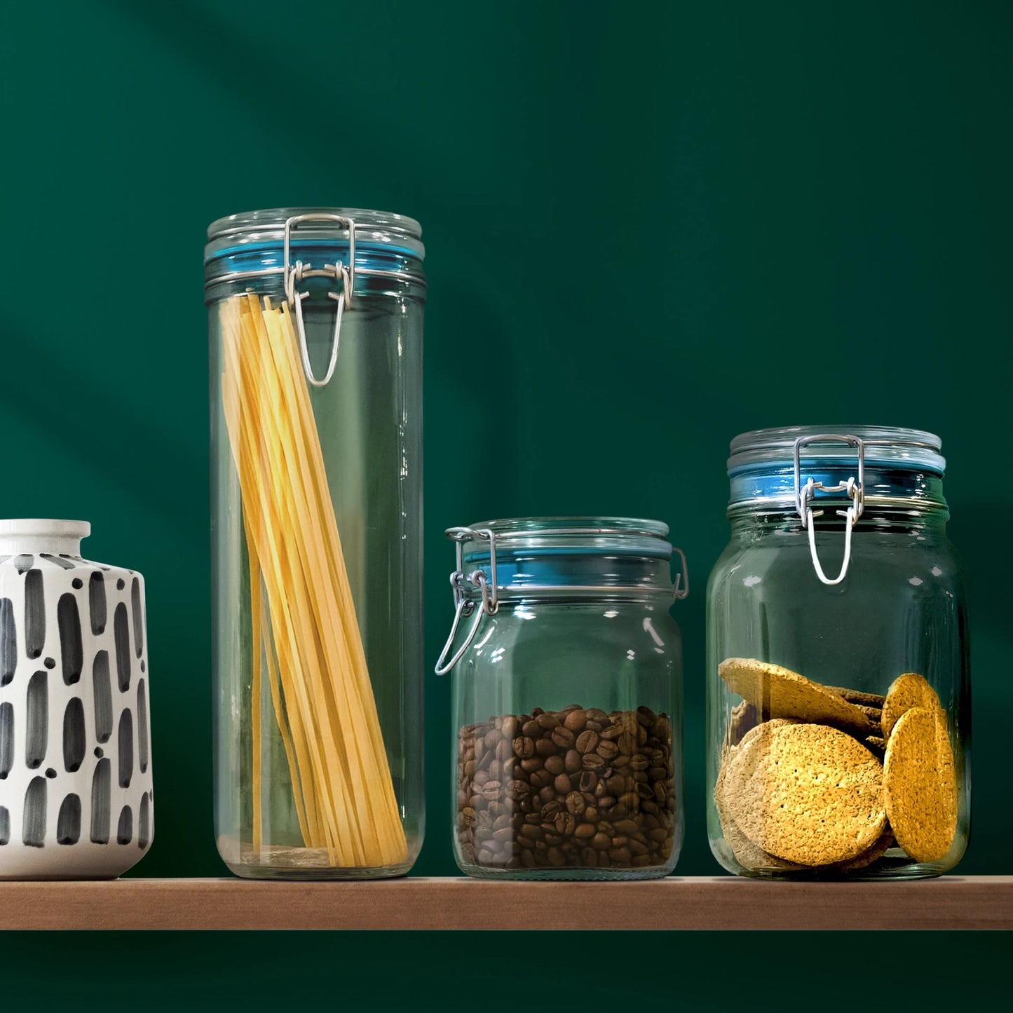 Airtender Clip-Top Vacuum Lid Set of 3 + 1 Pump