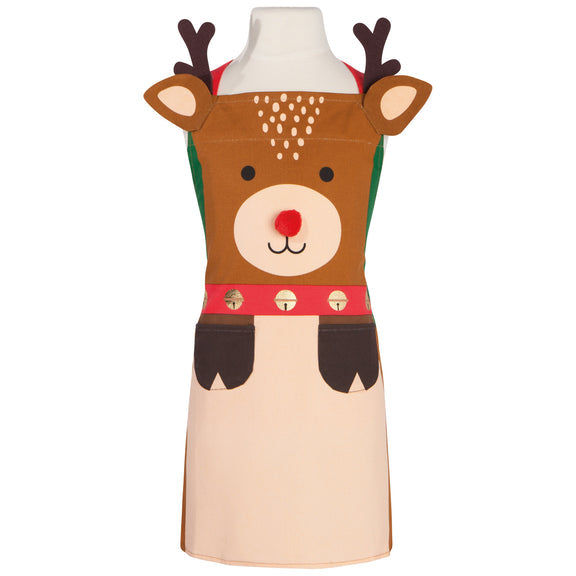 Kids Holiday Apron & Hat Set - Rudolph Daydream