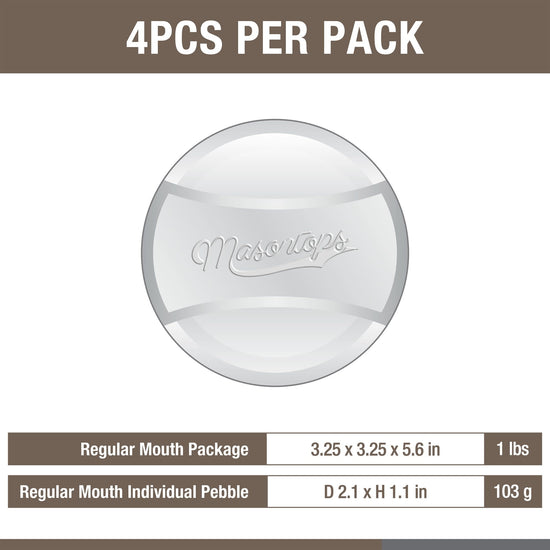 Load image into Gallery viewer, Pickle Pebble REGULAR 4-pack Glass Fermentation Weights
