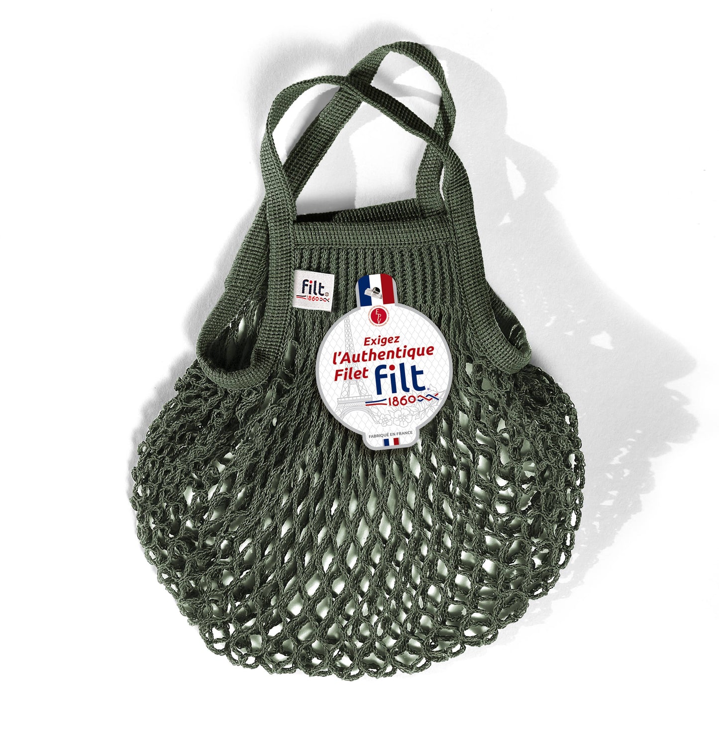 Net Shopping Bag Kaki mini size