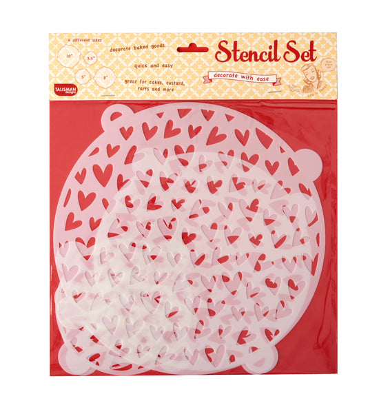 Baking Stencil Set - Hearts