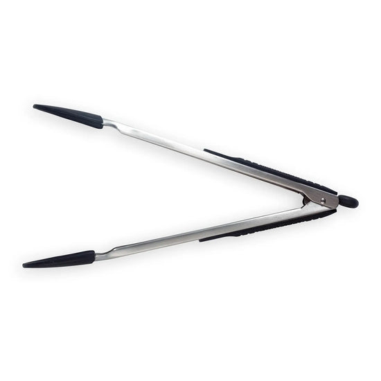 Black Silicone Coated Locking Tong - 12"