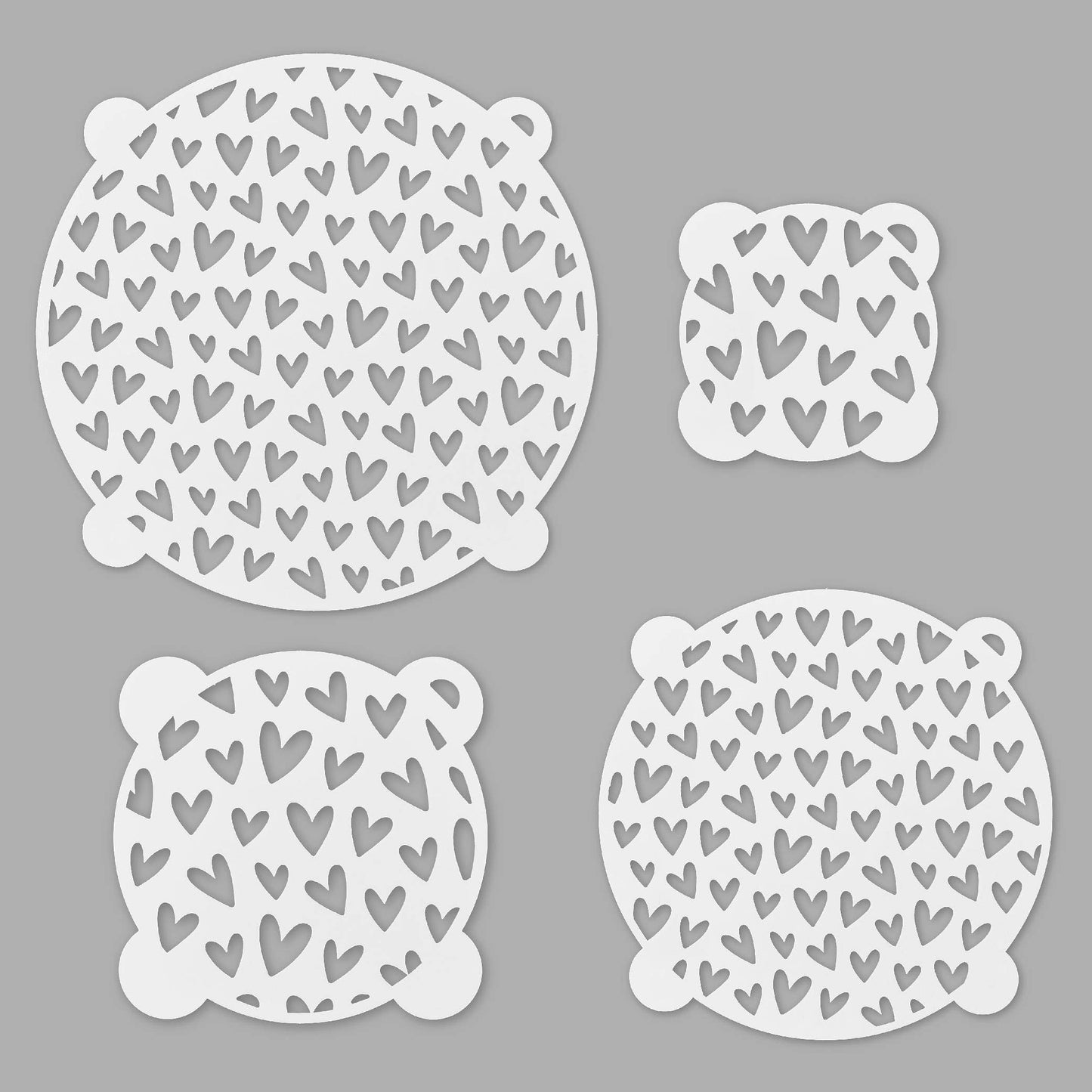 Baking Stencil Set - Hearts