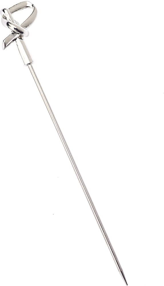 SS Cocktail Picks (12) - Bamboo Top