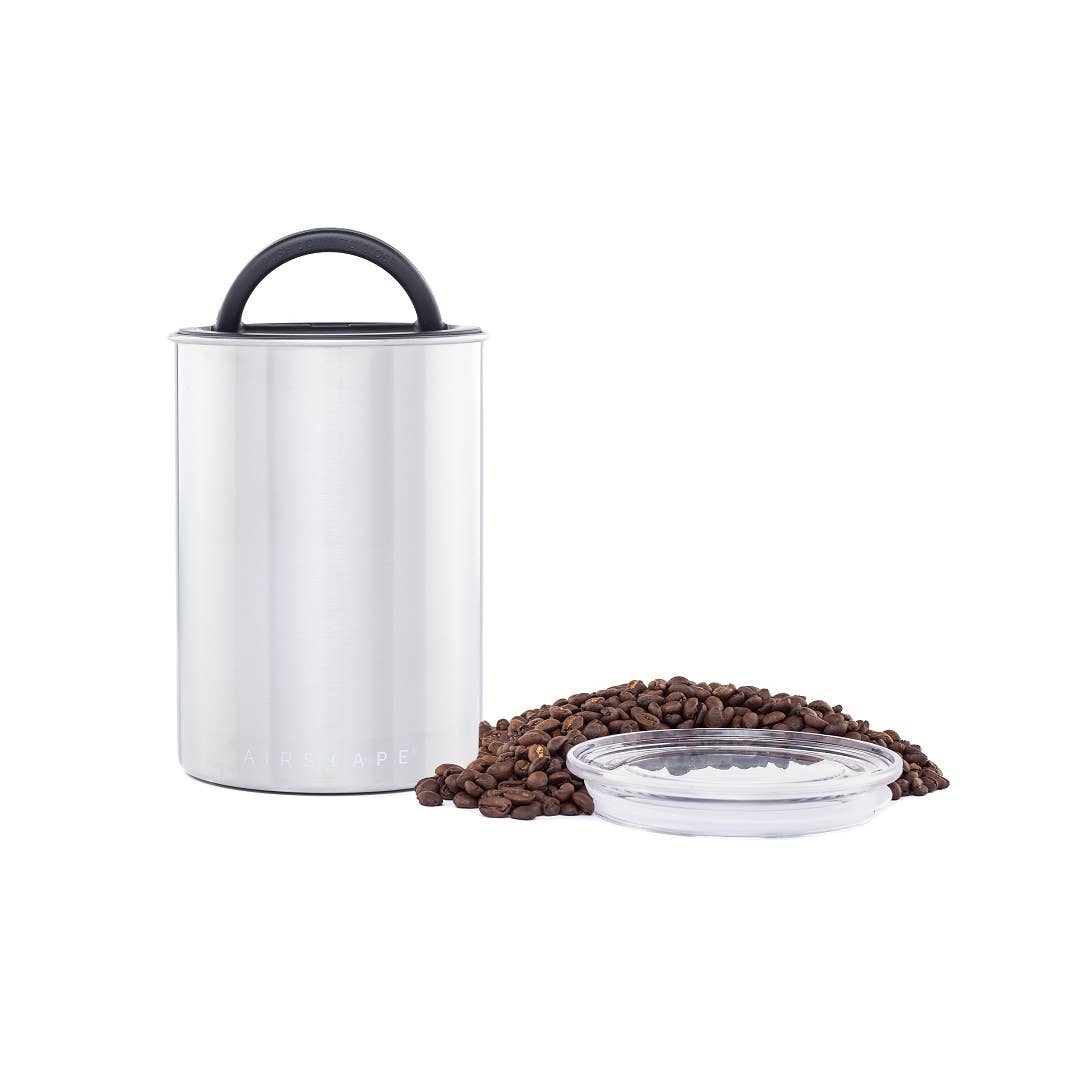 Airscape 250g Classic Stainless Steel Canister: Charcoal - Matte Black