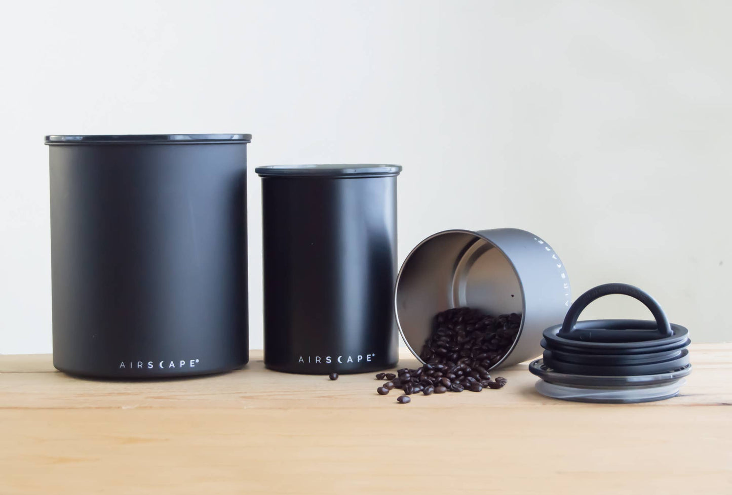 Airscape 250g Classic Canister Brushed Steel