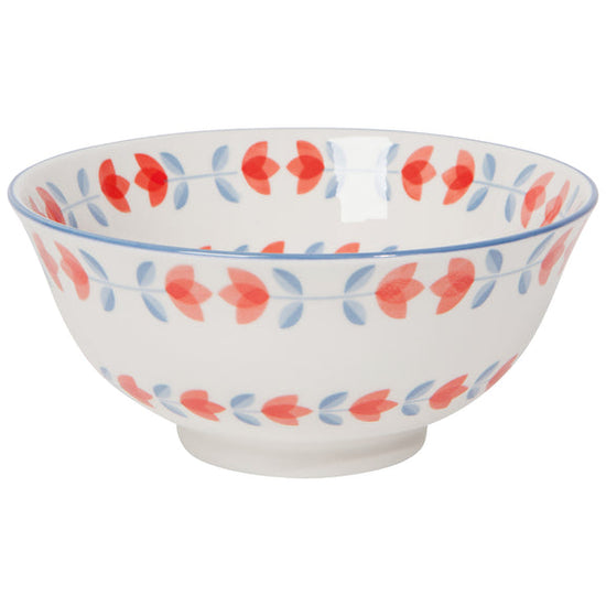 Bowl Stamped 6" - Red Tulip