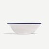 Made In 6.5" Side Bowls 4pc - White with Navy Rim