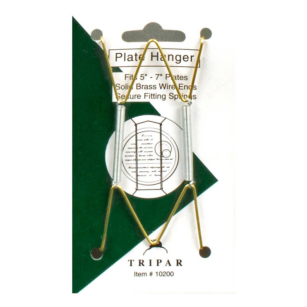 Brass Wire Plate Hangers: Fits 10"-14" Plates