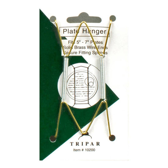 Brass Wire Plate Hangers: Fits 10"-14" Plates