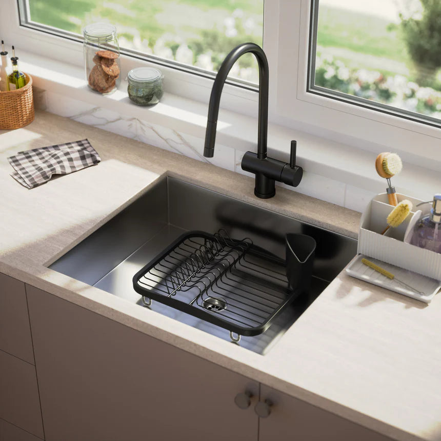 Umbra Sinkin Dish Rack - Black