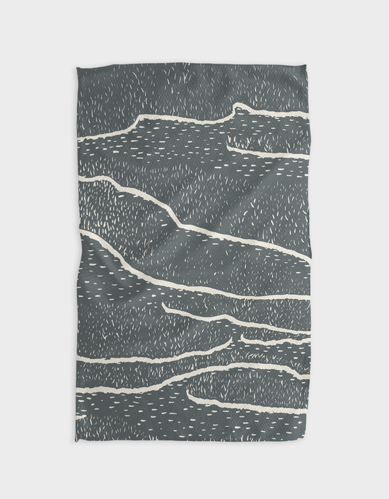 Geometry Wetlands Midnight Tea Towel *Price includes $3 Tariff