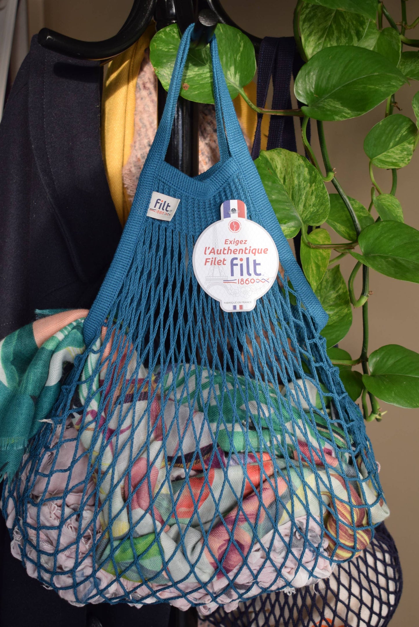Net Shopping Bag Aquarius small handles